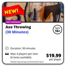 Load image into Gallery viewer, Axe Throwing
