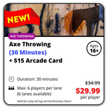 Load image into Gallery viewer, Axe Throwing