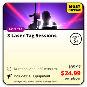 Ultimate Laser Tag - 3 Sessions